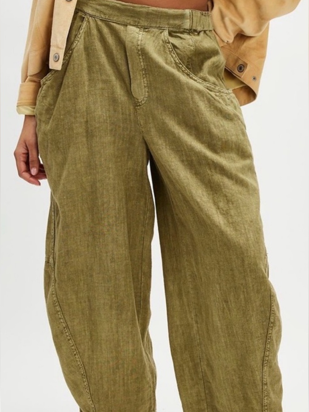 Free People “Go With the Flow” Utility Movement Pants. Comfy &Flowy!